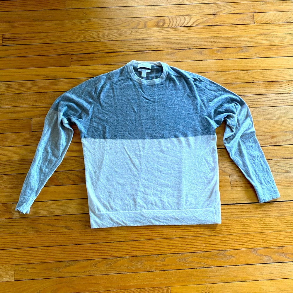 Nordstrom Signature Cashmere colorblock sweater L
